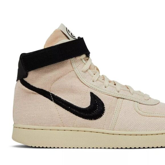 Nike x Stussy Vandal High Fossil DX5425-200 Shoes Sneakers Mens 8.5 US 42 EUR - Picture 9 of 12